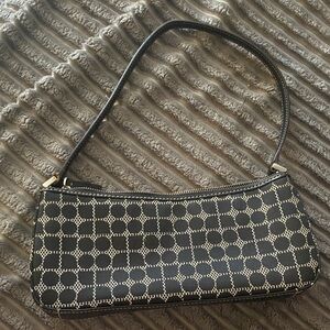 Kate spade Elegant Black and White Patterned Shoulder Bag